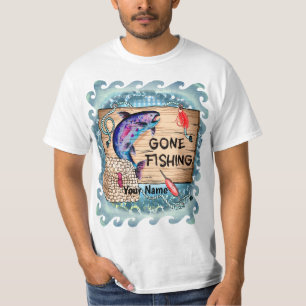 Gone Fishing custom t-shirt