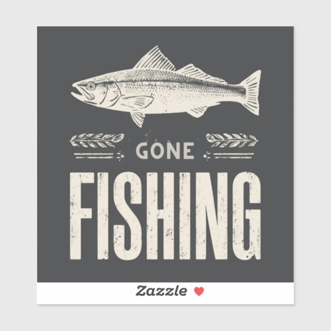 Gone Fishing Design (Sheet)