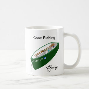 Gone Fishing Fisherman Fishing Camp Boat Rod Mug