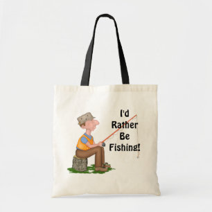 Gone Fishing Fisherman Tote Bag