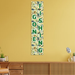 Gone Fishing Fishing Gear Home Business Canvas Print