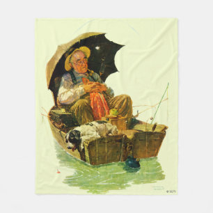Gone Fishing Fleece Blanket