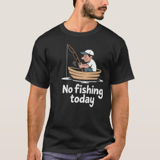 Gone Fishing Gnome â€“ Funny Fishing Garden Gnome  T-Shirt