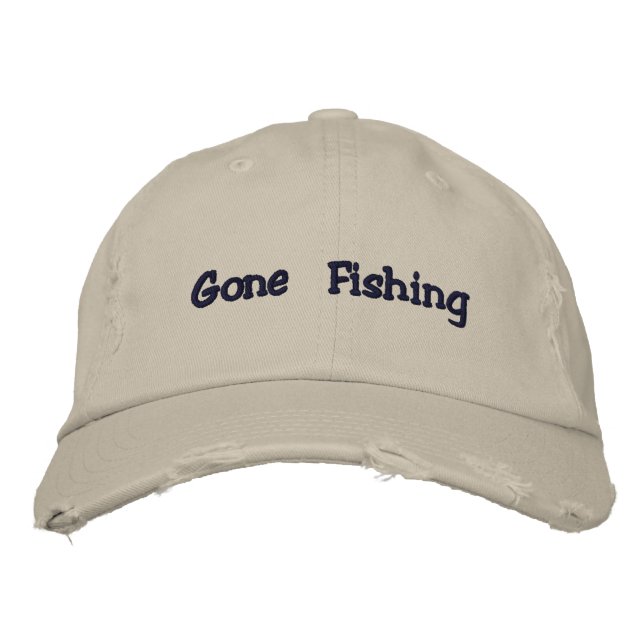 Gone Fishing hat (Front)