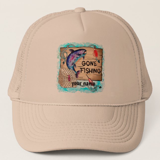 Gone Fishing hat (Front)
