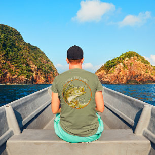 Gone Fishing Huge Bass Taking the Lure Sports Gift T-Shirt