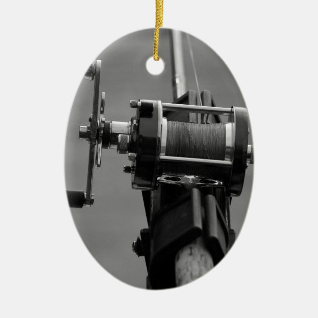 Gone Fishing.jpg Ceramic Ornament (Front)