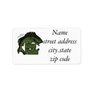 Gone Fishing Label