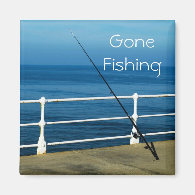 Gone Fishing Magnet (Front)