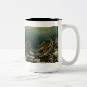 Gone Fishing Mug Coho Salmon w Bear Cup