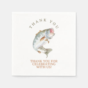 Gone fishing  napkin