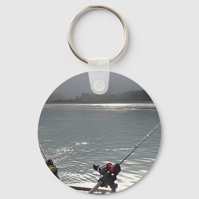 Gone Fishing No Work Today Key Ring (Front)