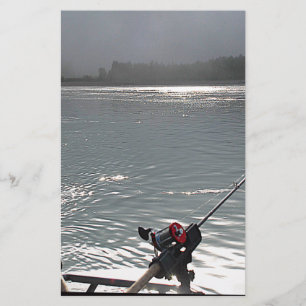 Gone Fishing No Work Today Stationery