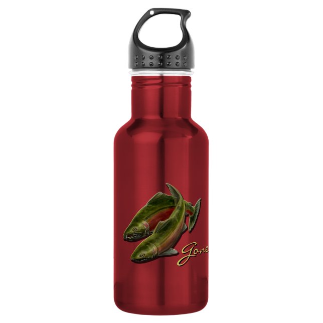 Gone Fishing Personalise 532 Ml Water Bottle (Front)