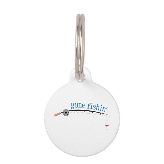 Gone Fishing Pet Tag (Front)
