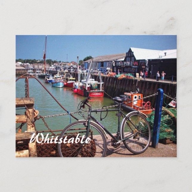 Gone Fishing Picturesque Whitstable Kent  UK Postcard (Front)