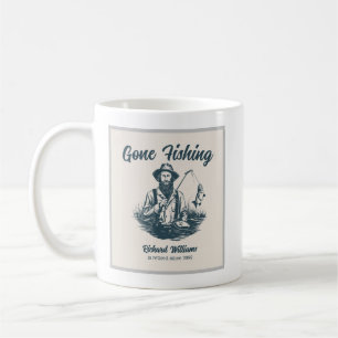 Gone Fishing Retired Fisherman Vintage Gift Coffee Mug