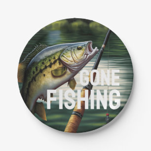 Gone Fishing Retirement Party Supplies Napkins Paper Plate