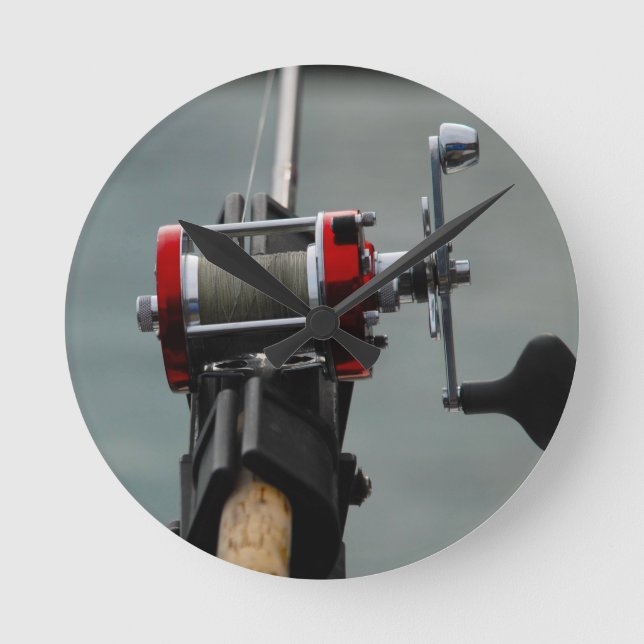 Gone Fishing Round Clock (Front)