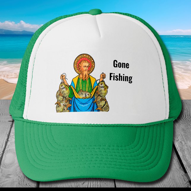 Gone Fishing (St. Andrew detail) Trucker Hat (Creator Uploaded)