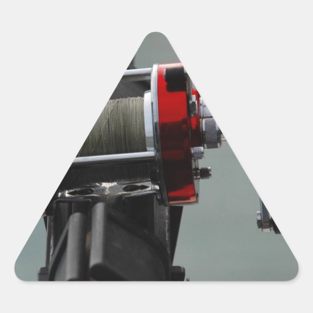 Gone Fishing Triangle Sticker (Front)