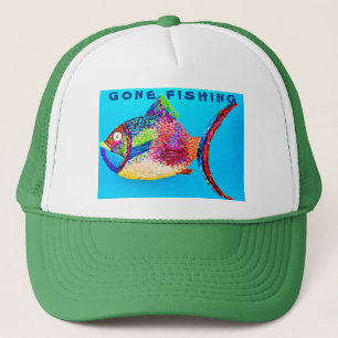 Gone Fishing Trucker Hat 