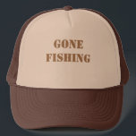 Gone Fishing Trucker Hat<br><div class="desc">Ideal for the quiet day on the lake fishing</div>