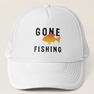 Gone fishing trucker hat