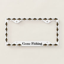 Gone Fishing with Carp Fish on White