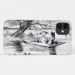Gone Fishing with Lover, Louis Wain iPhone 11 Case