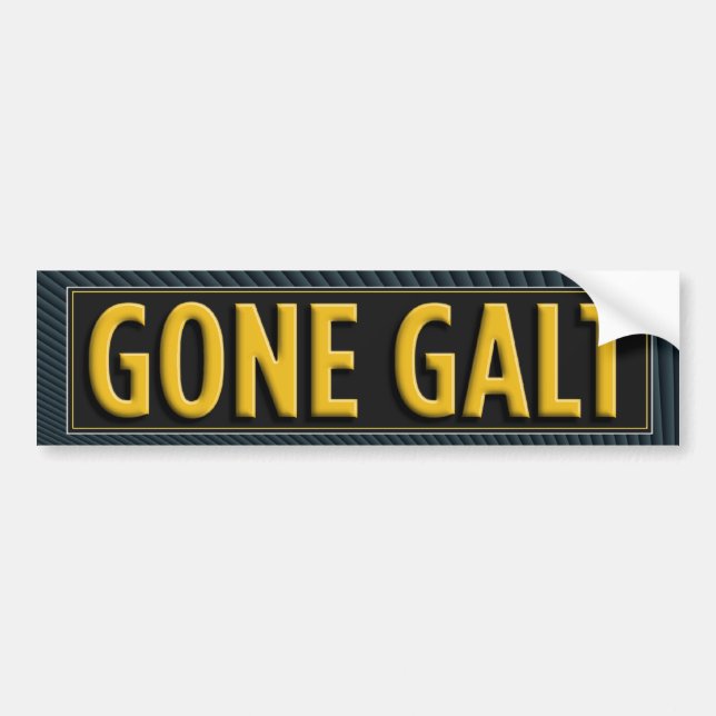 Gone Galt Bumper Sticker (Front)