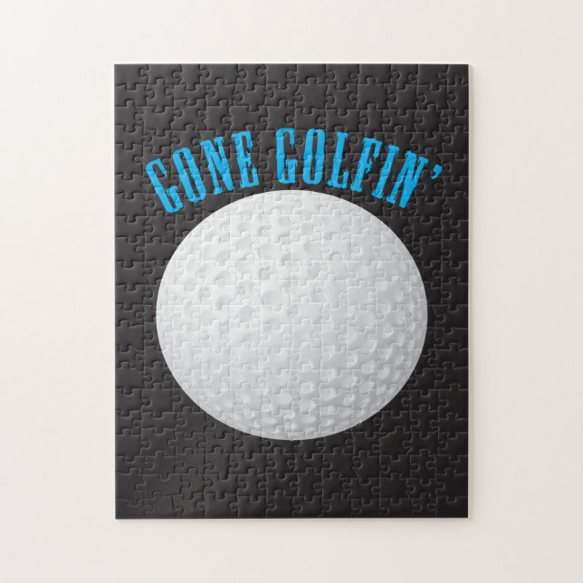 Gone Golfing ⛳🎁 Golf Ball  Golfer Jigsaw Puzzle (Vertical)