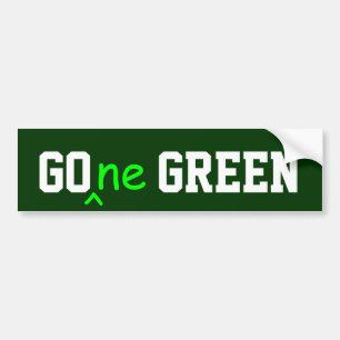 GOne GREEN bumper sticker
