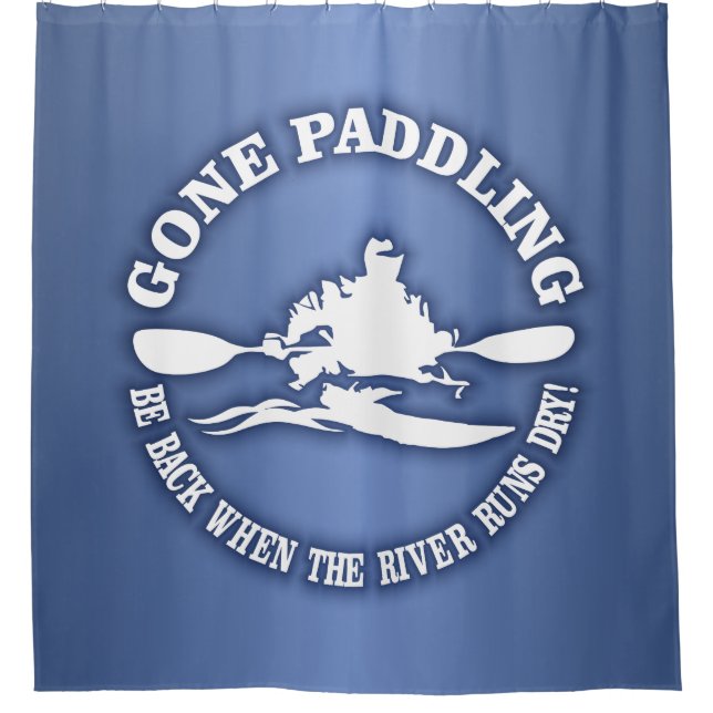 Gone Paddling Shower Curtain (Front)