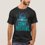 Gone Phishing Funny Hacking Cyber Security Compute T-Shirt<br><div class="desc">Gone Phishing Funny Hacking Cyber Security Computer Hacker  .software, </div>