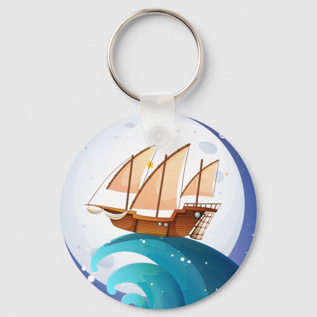 Gone Sailing Key Ring (Front)