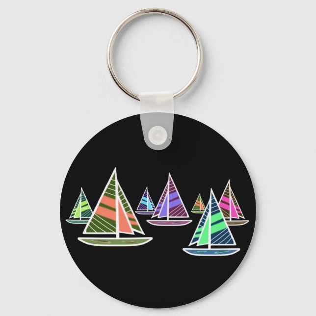 Gone Sailing Key Ring (Front)
