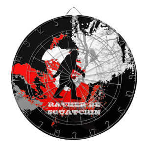 Gone Squatchin, black bigfoot Dartboard