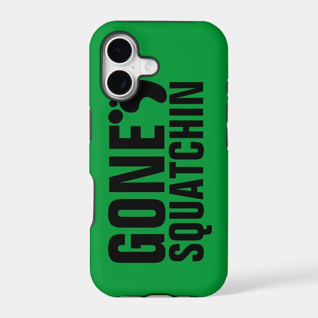 GONE SQUATCHIN BLACK GREEN (Back)