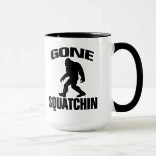 Gone Squatchin - Black Silhouette Mug