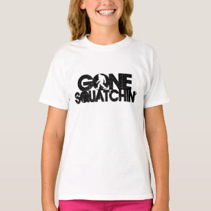 Gone Squatchin - Black / White Silhouette T-Shirt