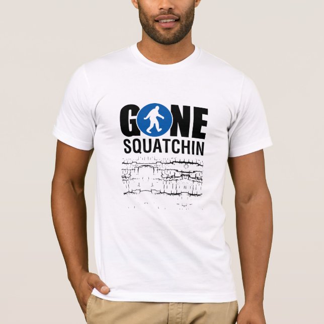 Gone Squatchin Blue T-Shirt (Front)