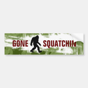 Gone Squatchin Bumper Sticker