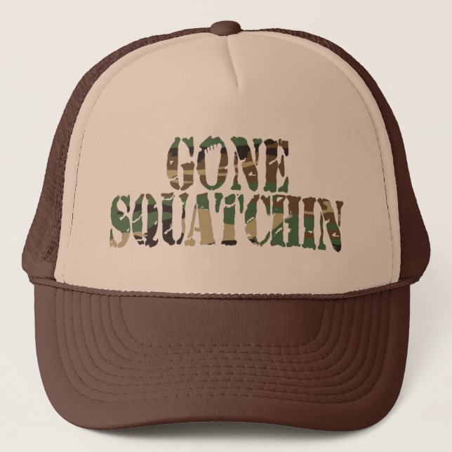 Gone Squatchin Camo Hat (Front)