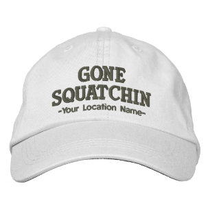 GONE SQUATCHIN Cap Personalise LOCATION