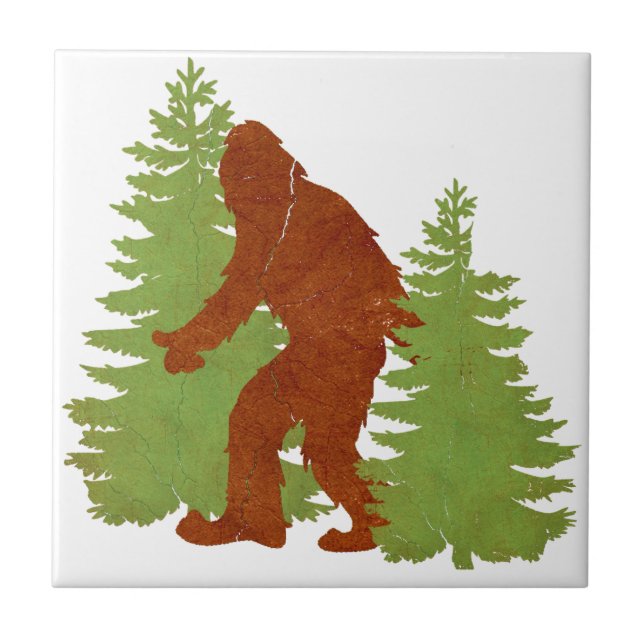 Gone Squatchin Ceramic Tile (Front)
