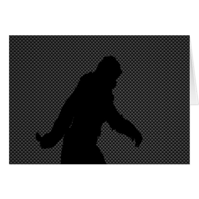 Gone Squatchin Charcoal Carbon Fibre Print (Front Horizontal)