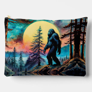 Gone Squatchin' Colourful Sasquatch Landscape Accessory Pouch