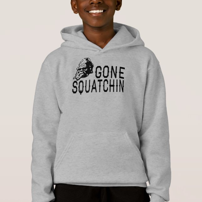 Gone Squatchin - Cool Sunglass Version B&W (Front)