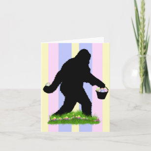 Gone Squatchin for Easter Eggs Holiday Card